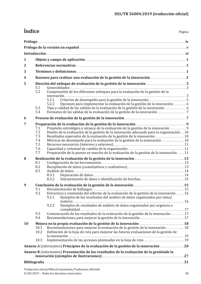 ISO/TR 56004:2019 ISO/TR 56004:2019 - Innovation Management Assessment — Guidance/18/2021 - Page 3 preview