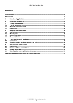 REDLINE ISO/TR 8941:2024 - Infrastructure ferroviaire — Machines de construction, de maintenance et d'inspection montées sur rail — Explication du type de machine
Released:21. 05. 2025 - Page 3 preview