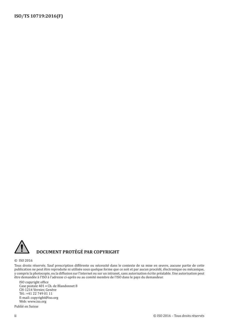 ISO/TS 10719:2016 ISO/TS 10719:2016 - Fontes — Détermination du carbone non combiné — Méthode par absorption dans l'infrarouge après combustion dans un four à induction/2/2020 - Page 2 preview