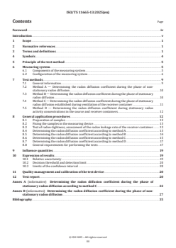 ISO/TS 11665-13:2025 - Measurement of radioactivity in the environment — Air: radon 222 — Part 13: Determination of the diffusion coefficient in waterproof materials: membrane two-side activity concentration test method
Released:12/3/2025 - Page 3 preview