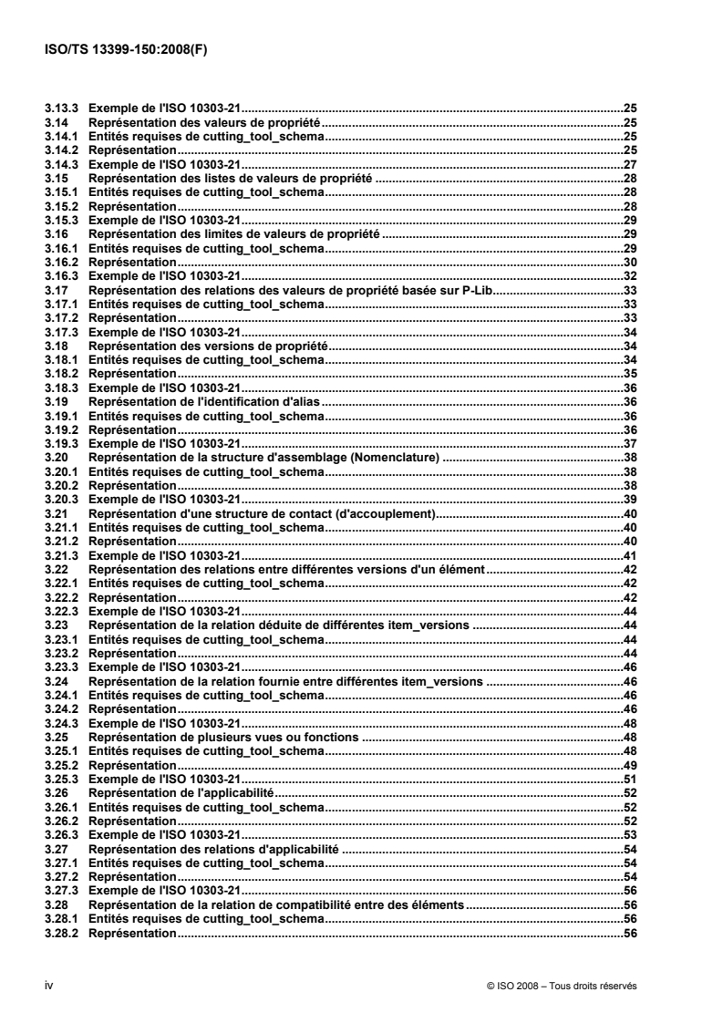 ISO/TS 13399-150:2008 ISO/TS 13399-150:2008 - Représentation et échange des données relatives aux outils coupants — Partie 150: Lignes directrices d'utilisation/27/2008 - Page 4 preview