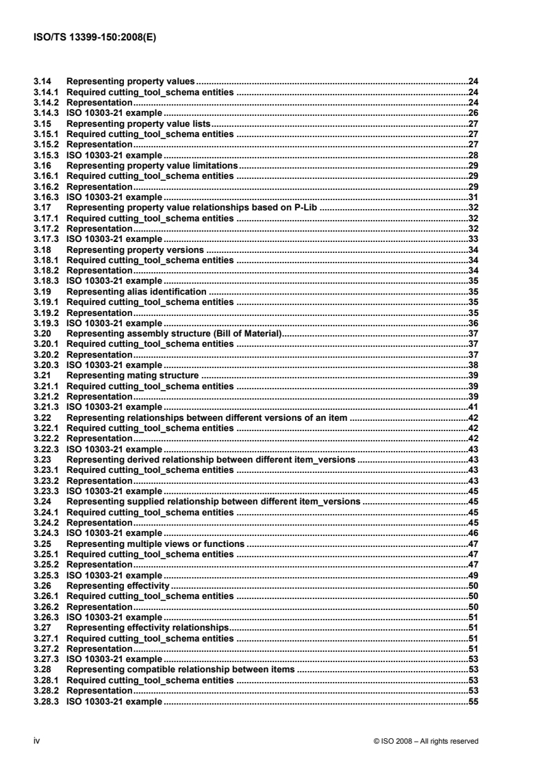 ISO/TS 13399-150:2008 ISO/TS 13399-150:2008 - Cutting tool data representation and exchange — Part 150: Usage guidelines/27/2008 - Page 4 preview