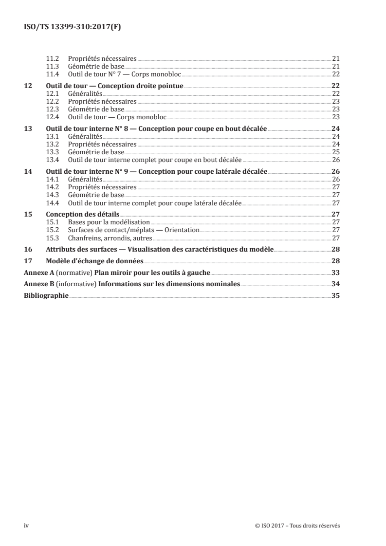 ISO/TS 13399-310:2017 ISO/TS 13399-310:2017 - Représentation et échange des données relatives aux outils coupants — Partie 310: Création et échange de modèles 3D — Outils de tour à plaquettes en carbures métalliques/4/2019 - Page 4 preview
