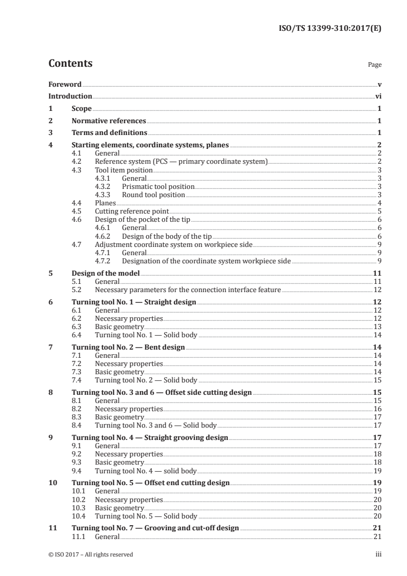 ISO/TS 13399-310:2017 ISO/TS 13399-310:2017 - Cutting tool data representation and exchange — Part 310: Creation and exchange of 3D models — Turning tools with carbide tips/6/2017 - Page 3 preview