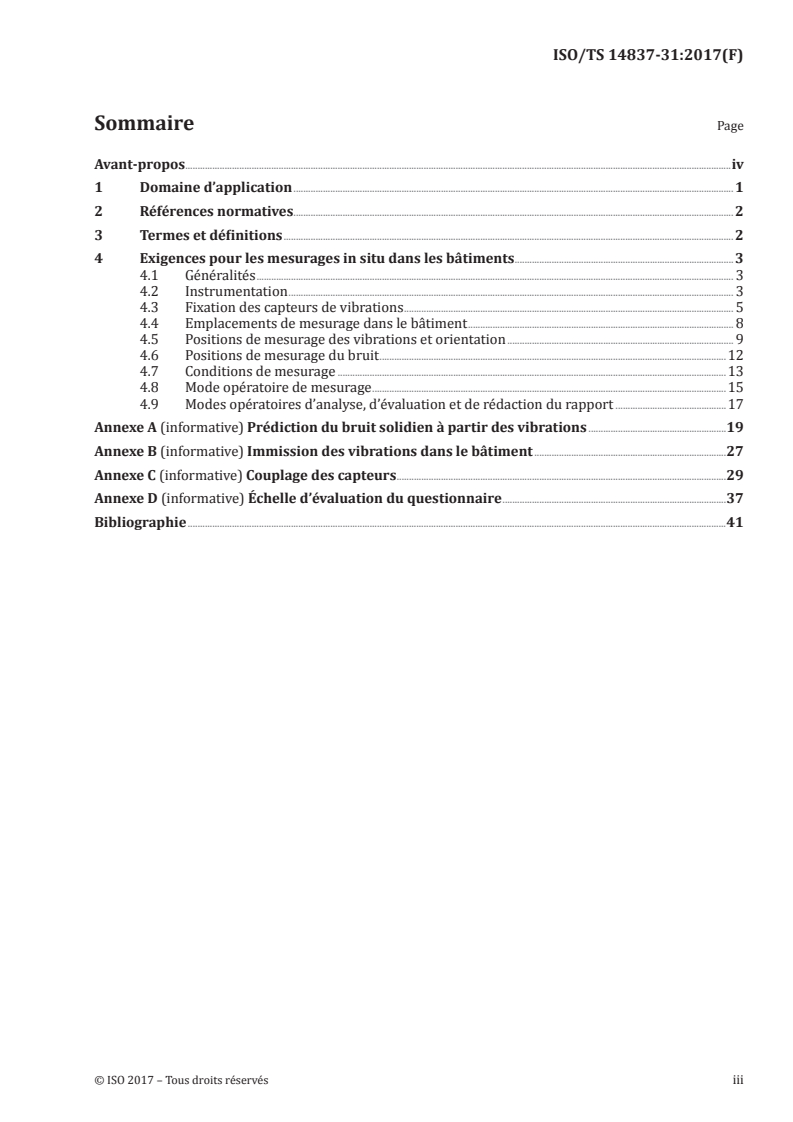 ISO/TS 14837-31:2017 ISO/TS 14837-31:2017 - Vibrations mécaniques — Vibrations et bruits initiés au sol dus à des lignes ferroviaires — Partie 31: Lignes directrices de mesurages in situ pour l’évaluation de l’exposition des individus dans les bâtiments/25/2018 - Page 3 preview