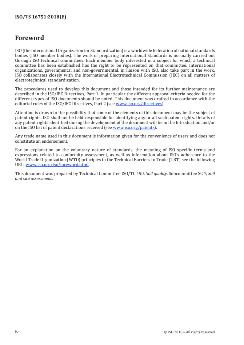 ISO/TS 16751:2018 ISO/TS 16751:2018 - Soil quality — Environmental availability of non-polar organic compounds — Determination of the potential bioavailable fraction and the non-bioavailable fraction using a strong adsorbent or complexing agent
Released:4/13/2018 - Page 4 preview