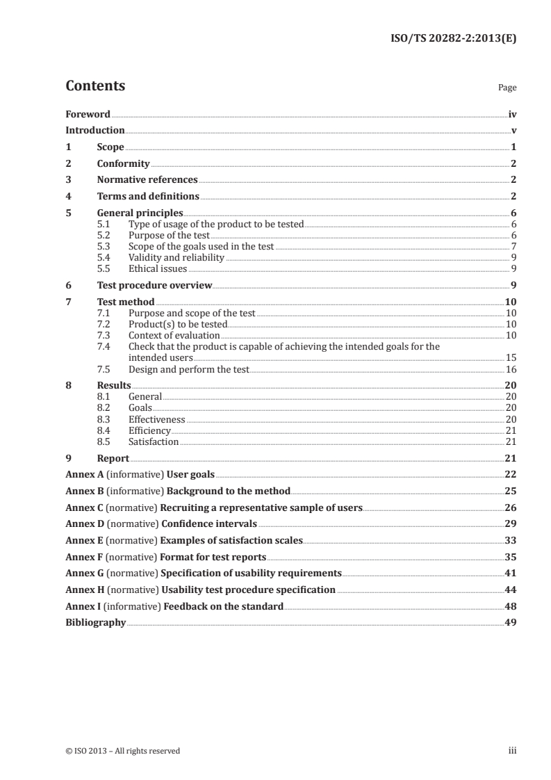 ISO/TS 20282-2:2013 ISO/TS 20282-2:2013 - Usability of consumer products and products for public use — Part 2: Summative test method/29/2013 - Page 3 preview
