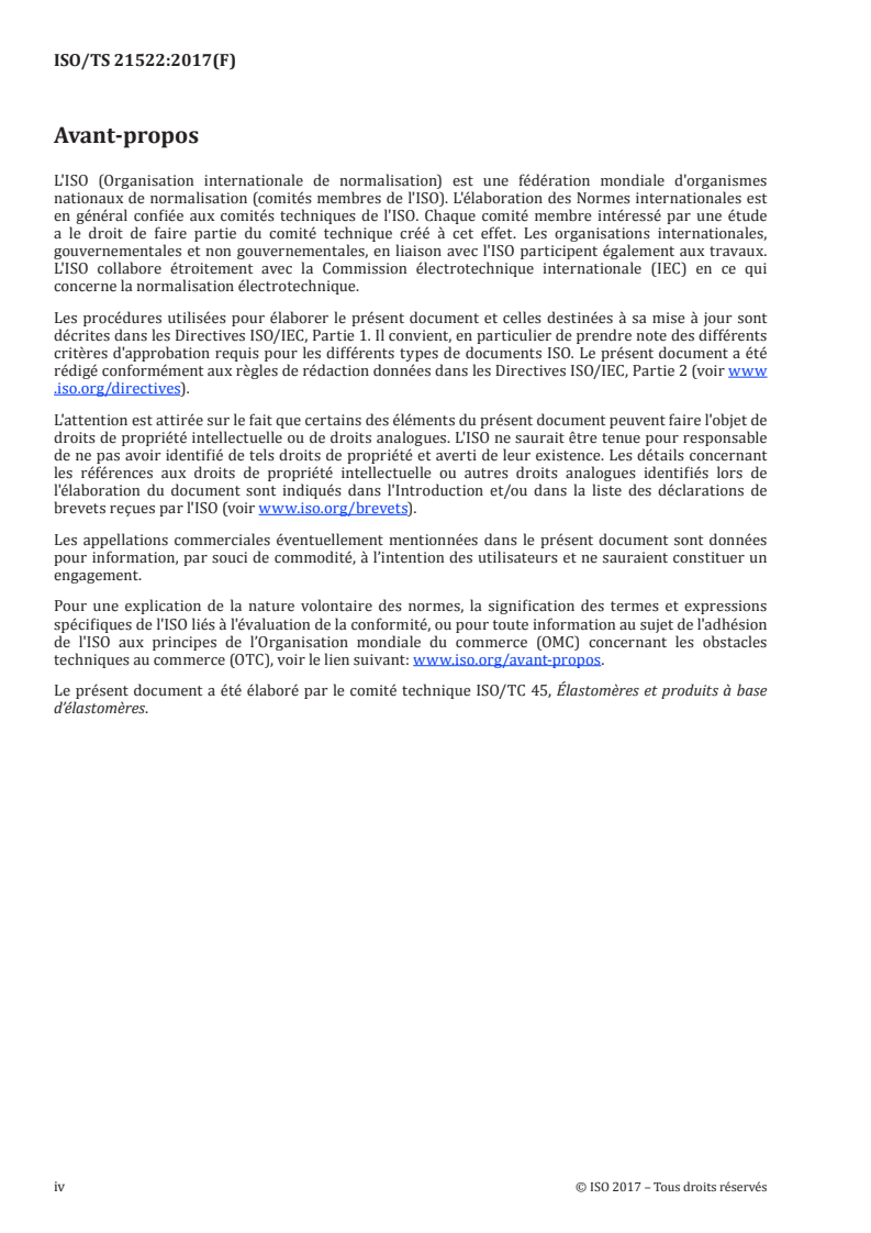 ISO/TS 21522:2017 ISO/TS 21522:2017 - Constituant des fumées de procédé du caoutchouc — Méthodes d'essai quantitatives/16/2018 - Page 4 preview