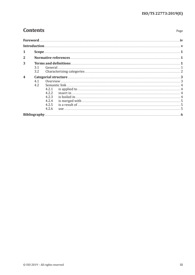 ISO/TS 22773:2019 ISO/TS 22773:2019 - Health Informatics — Categorial structures for the representation of the decocting process in traditional Chinese medicine/22/2019 - Page 3 preview