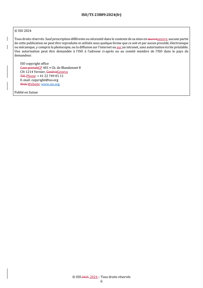 REDLINE ISO/TS 23889:2024 - Chaussures — Exigences de performance pour les composants des chaussures — Talons et bonbouts
Released:23. 07. 2025