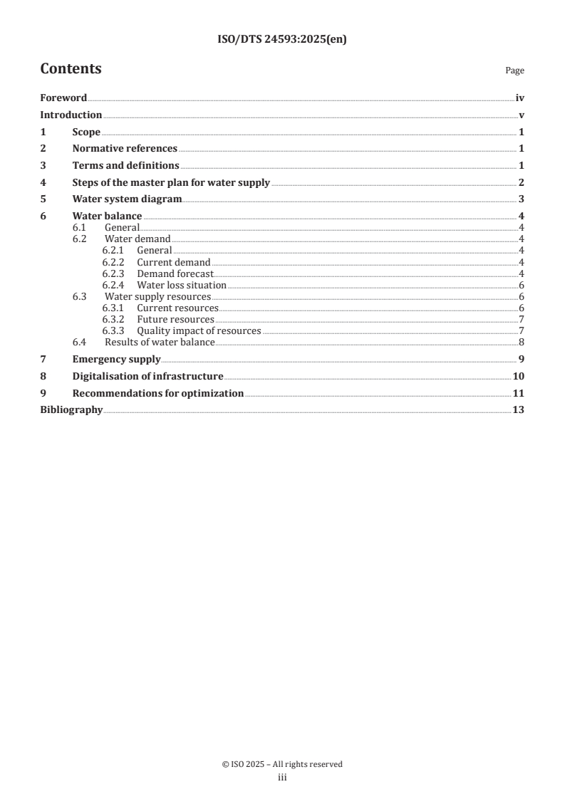 ISO/TS 24593 ISO/TS 24593 - Establishment of a master plan for water supply — Evaluation of water demand/21/2025 - Page 3 preview