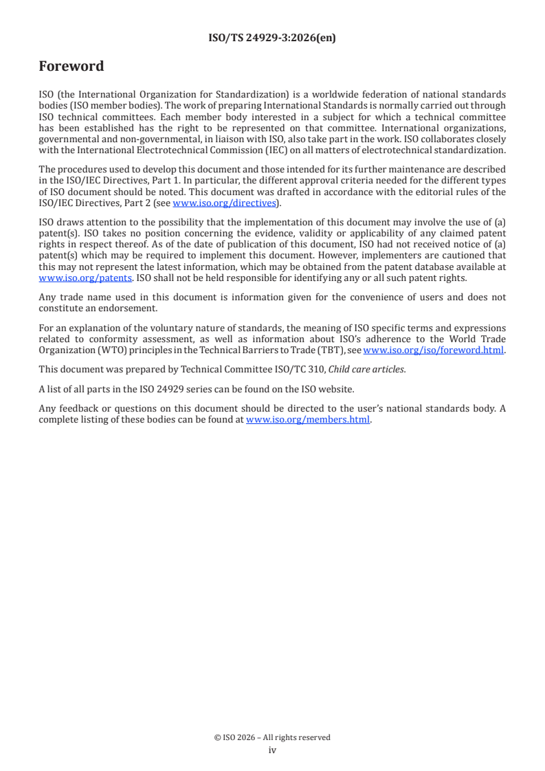 ISO/TS 24929-3:2026 ISO/TS 24929-3:2026 - Child care articles — General safety — Part 3: Chemical hazards - Page 4 preview
