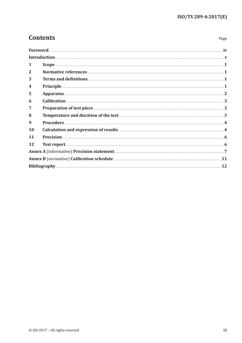 ISO/TS 289-4:2017 ISO/TS 289-4:2017 - Rubber, unvulcanized — Determinations using a shearing-disc viscometer — Part 4: Determination of the Mooney stress-relaxation rate/3/2017 - Page 3 preview