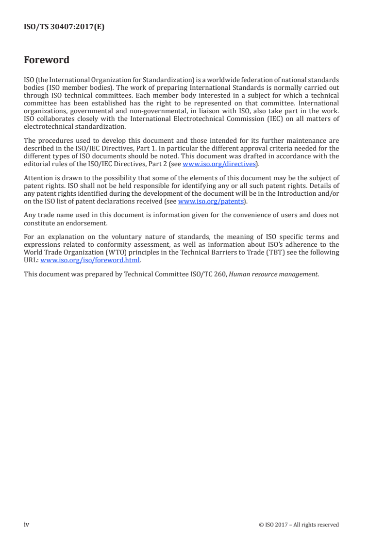 ISO/TS 30407:2017 ISO/TS 30407:2017 - Human resource management — Cost-Per-Hire/29/2017 - Page 4 preview