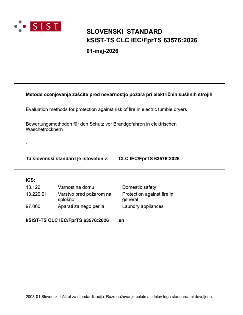 CLC IEC/TS 63576:2026 kTS CLC IEC/FprTS 63576:2026 - Page 1 preview