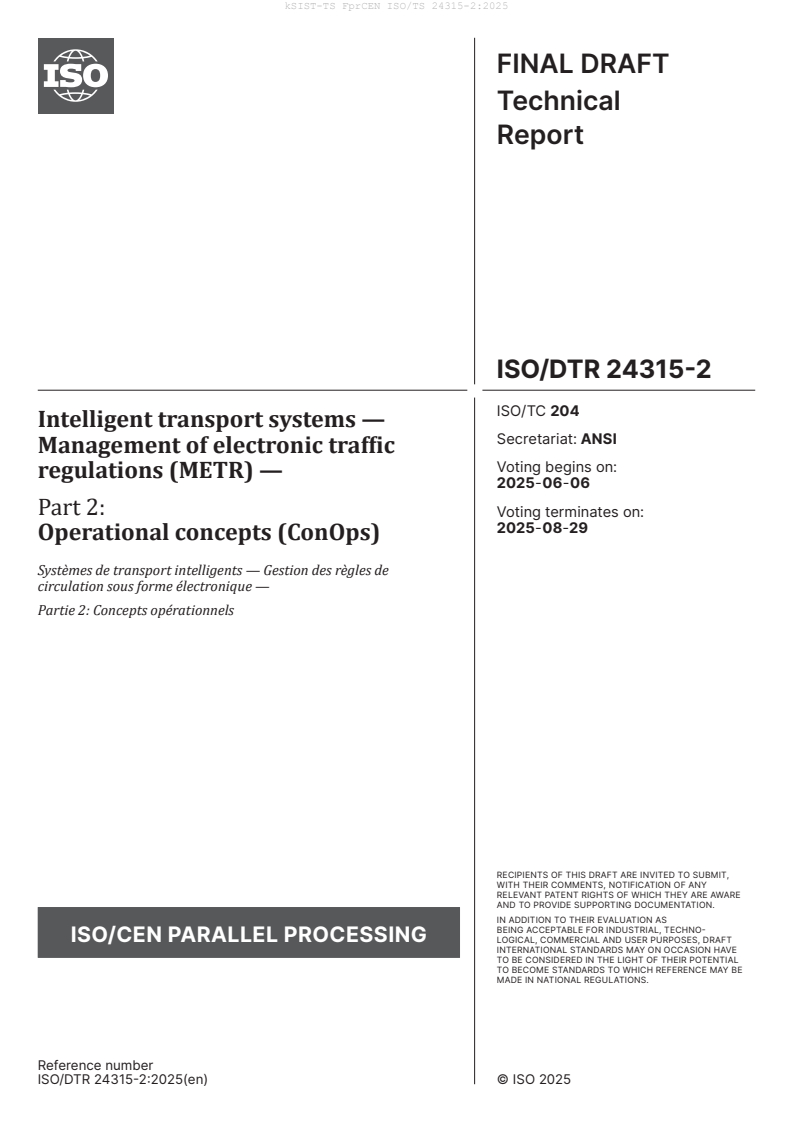 kTS FprCEN ISO/TS 24315-2:2025 - BARVE