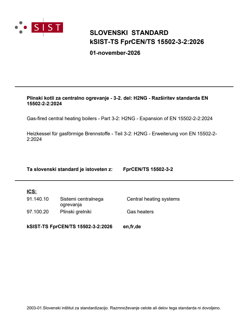 FprCEN/TS 15502-3-2 kTS FprCEN/TS 15502-3-2:2026 - Page 1 preview