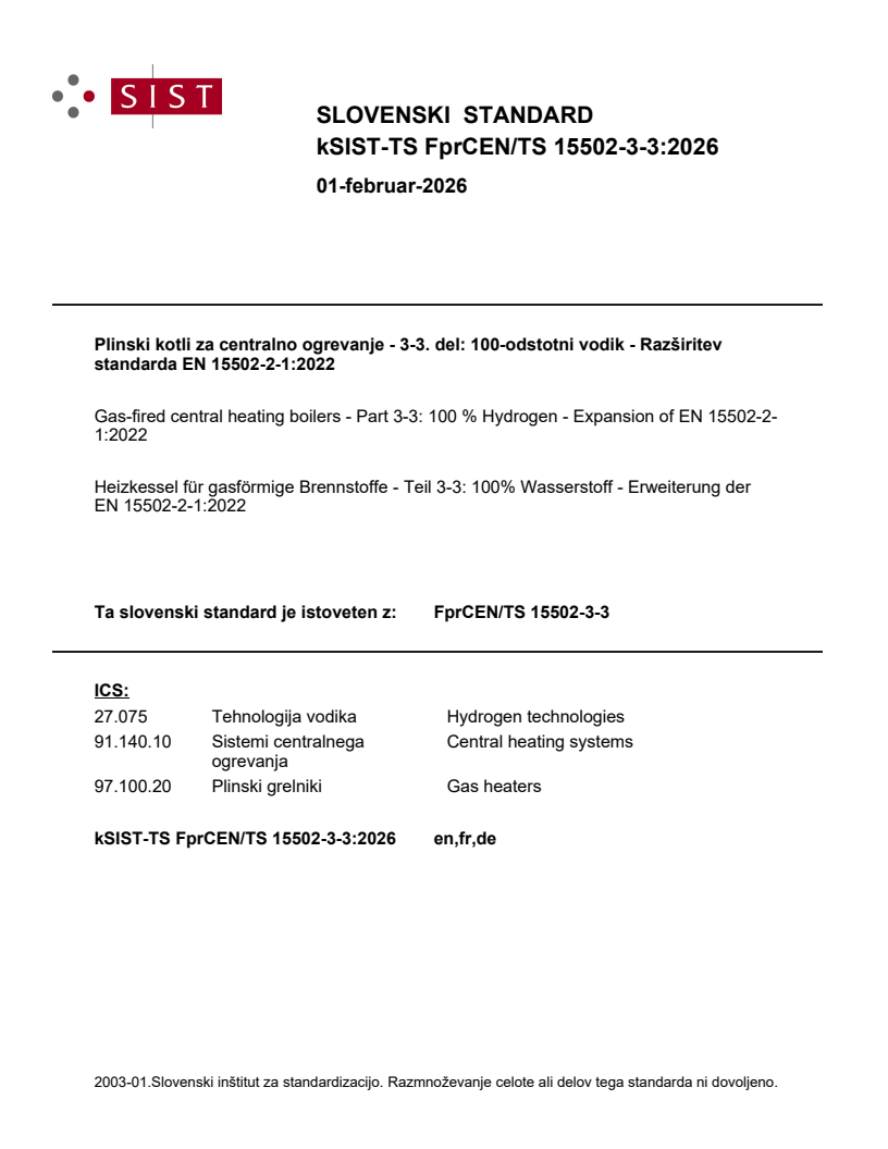 kTS FprCEN/TS 15502-3-3:2026