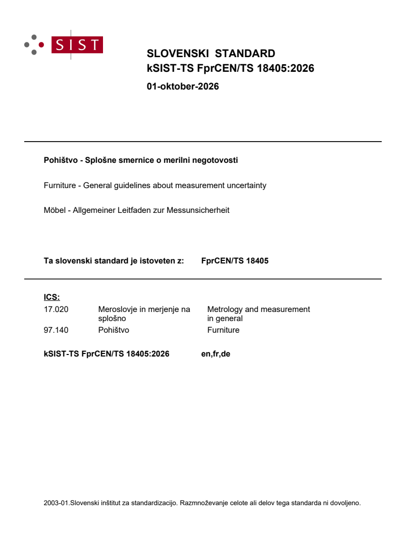 FprCEN/TS 18405 kTS FprCEN/TS 18405:2026 - Page 1 preview
