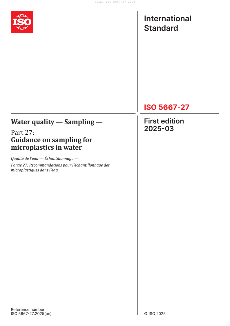 oSIST ISO 5667-27:2026 oSIST ISO 5667-27:2026 - Page 3 preview