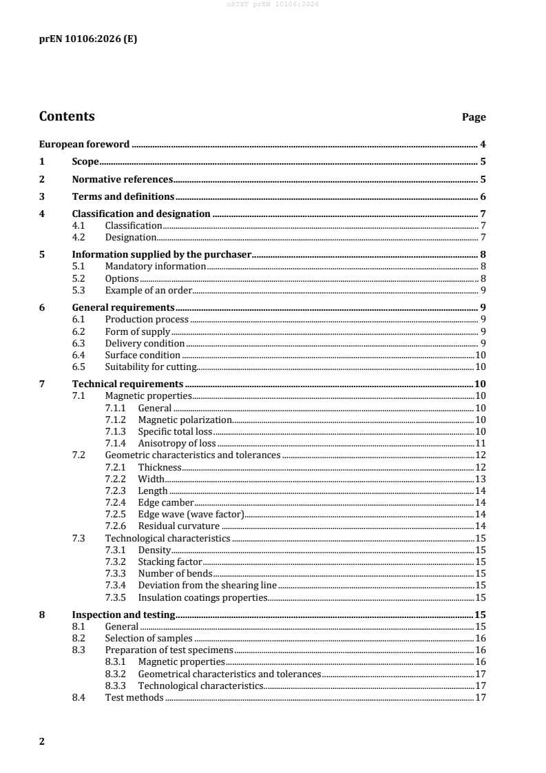 prEN 10106 prEN 10106:2026 - Page 4 preview