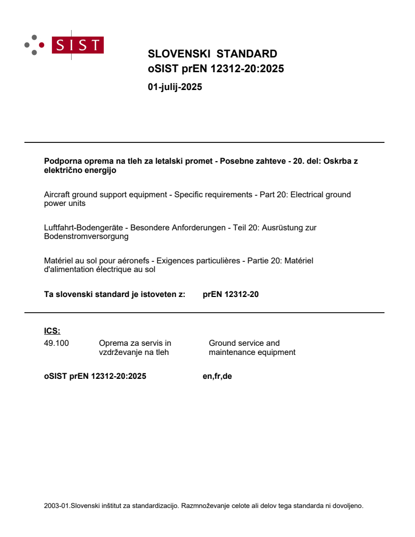 prEN 12312-20:2025