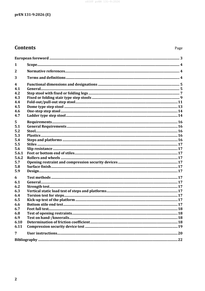 prEN 131-9 prEN 131-9:2026 - Page 4 preview