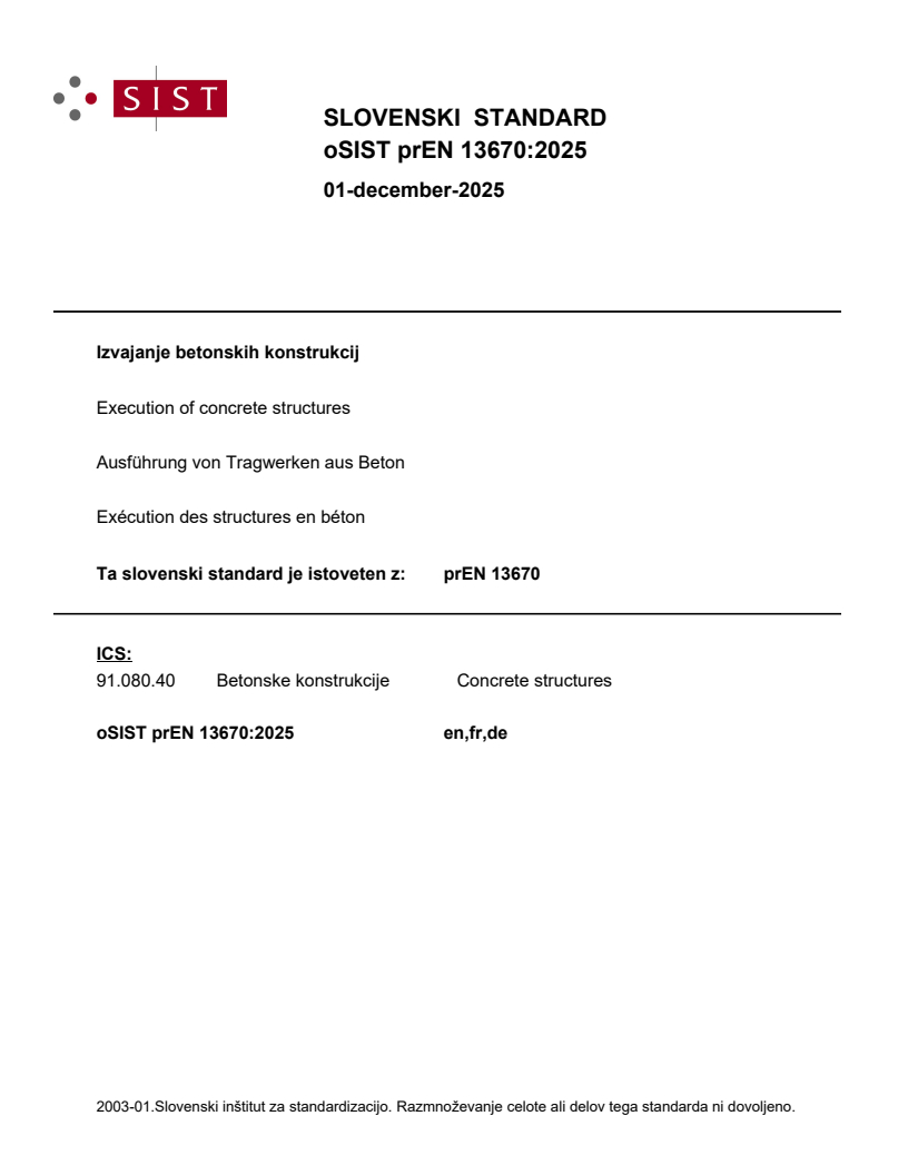 prEN 13670 prEN 13670:2025