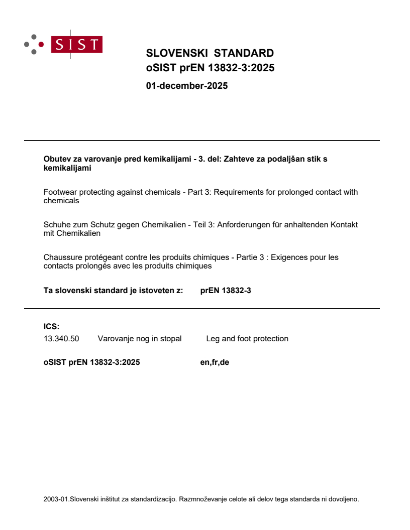 prEN 13832-3 prEN 13832-3:2025