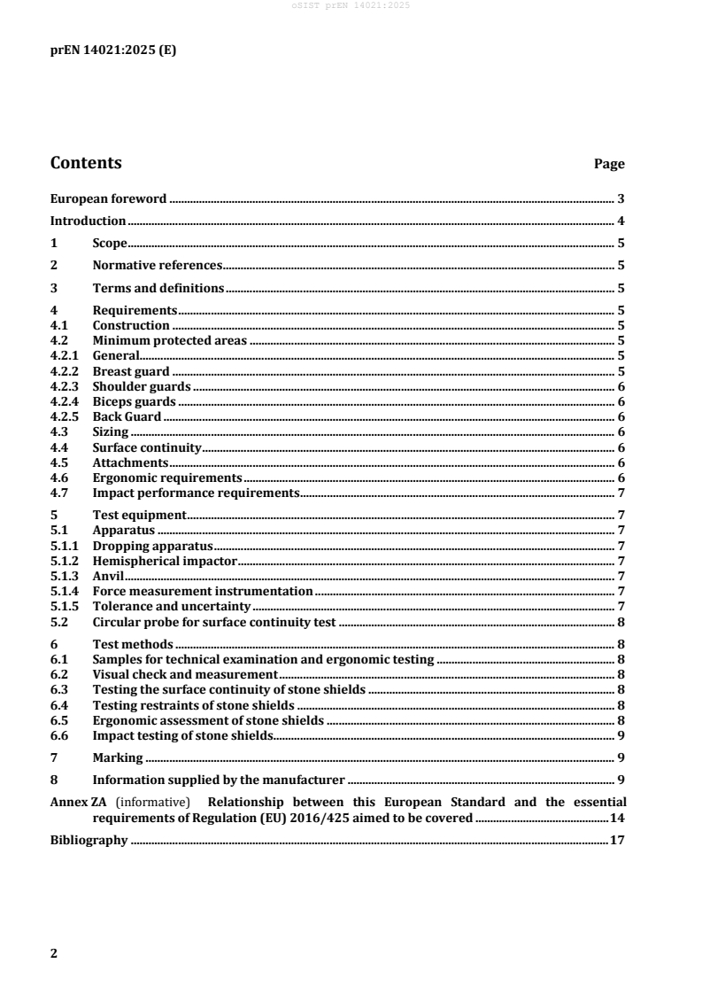 oSIST prEN 14021:2025 oSIST prEN 14021:2025 - Page 4 preview