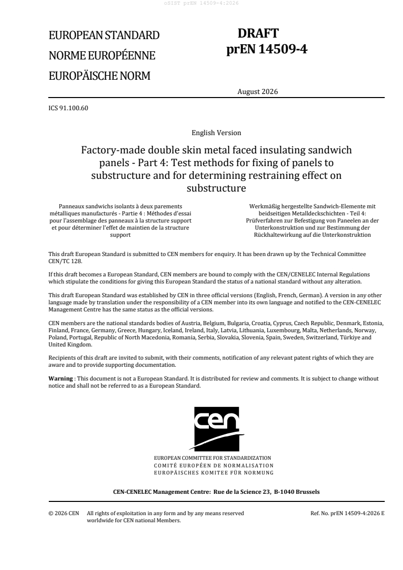 oSIST prEN 14509-4:2026 oSIST prEN 14509-4:2026 - Page 3 preview