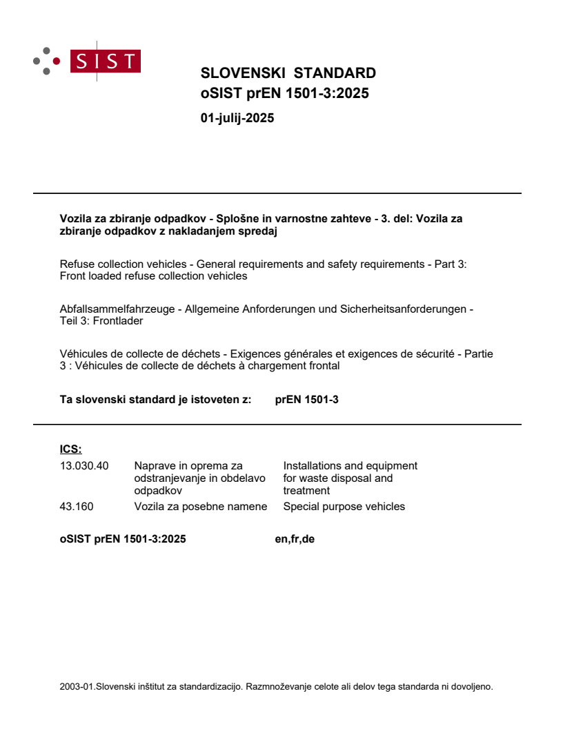 prEN 1501-3:2025