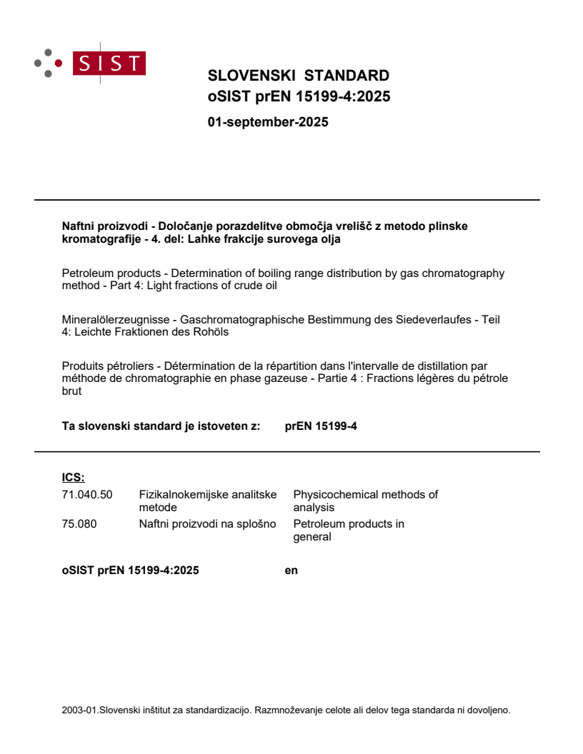 prEN 15199-4:2025 - BARVE