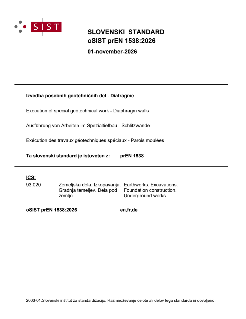 prEN 1538 prEN 1538:2026 - Page 1 preview