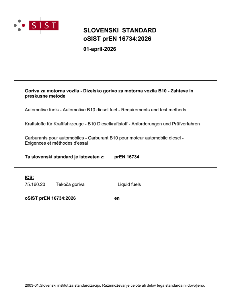 prEN 16734 prEN 16734:2026 - Page 1 preview