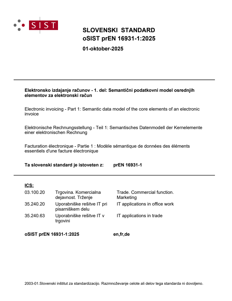 prEN 16931-1:2025