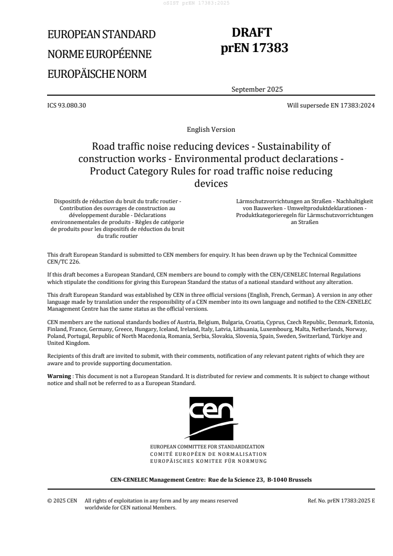 prEN 17383:2025