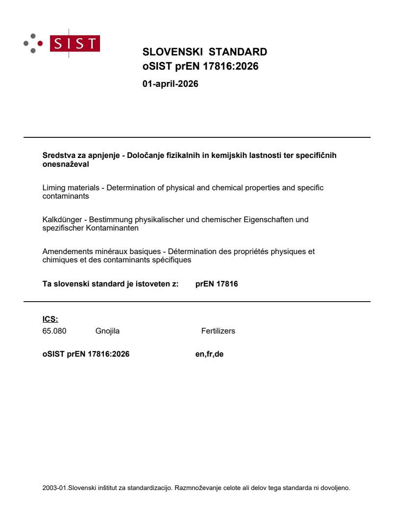 prEN 17816 prEN 17816:2026 - Page 1 preview