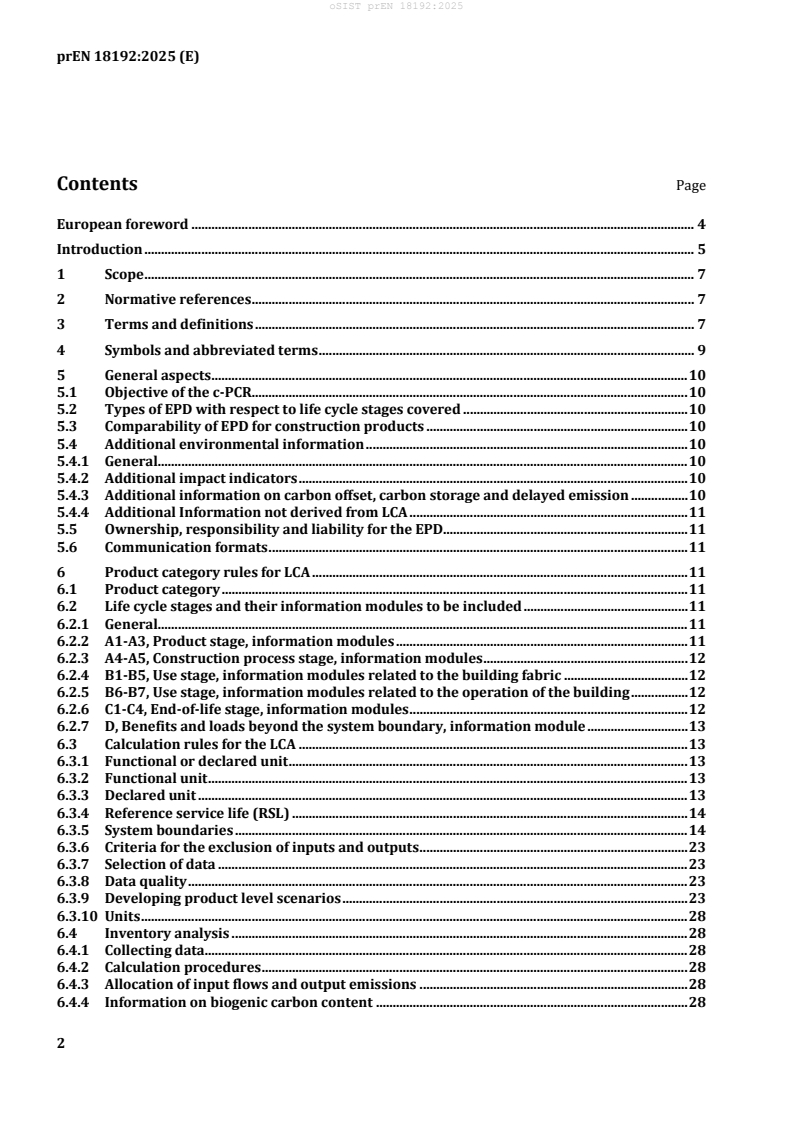 prEN 18192 prEN 18192:2025 - Page 4 preview