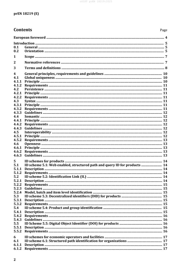 prEN 18219 prEN 18219:2025 - Page 4 preview