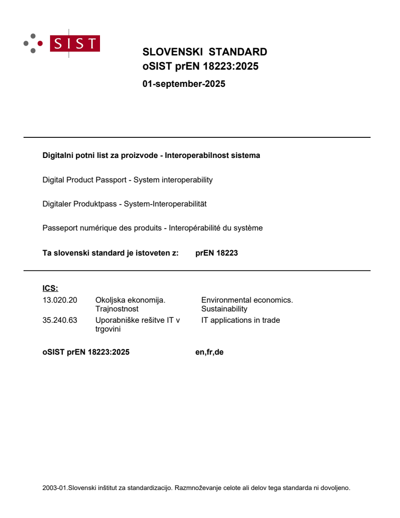 prEN 18223:2025