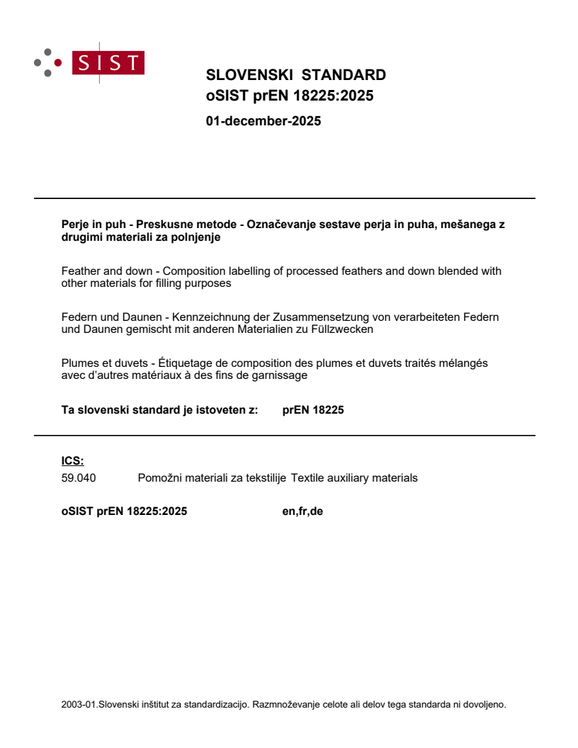 prEN 18225:2025