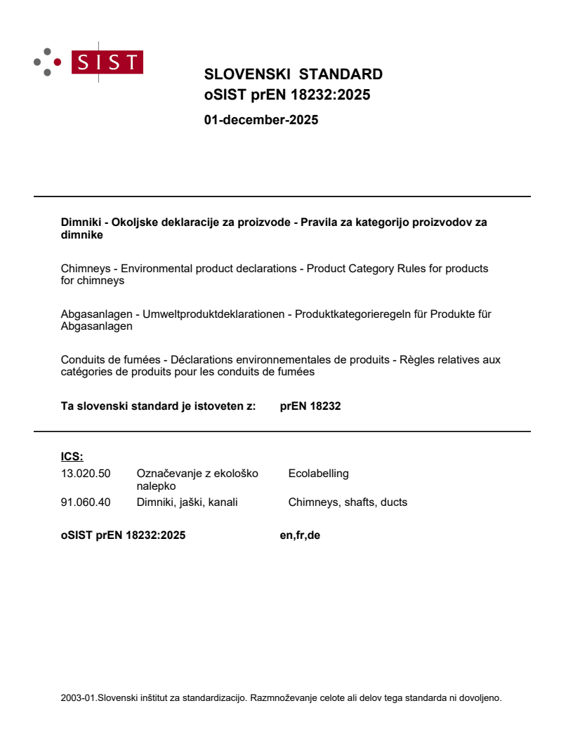 prEN 18232 prEN 18232:2025