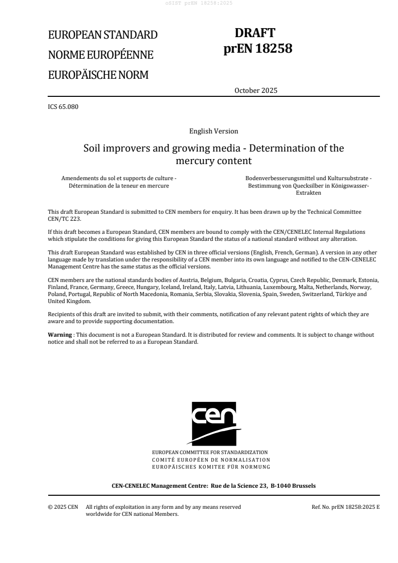 prEN 18258:2025