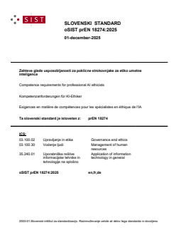 oSIST prEN 18274:2025 oSIST prEN 18274:2025 - Page 1 preview