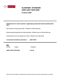 oSIST prEN 18278:2026 - Page 1 preview