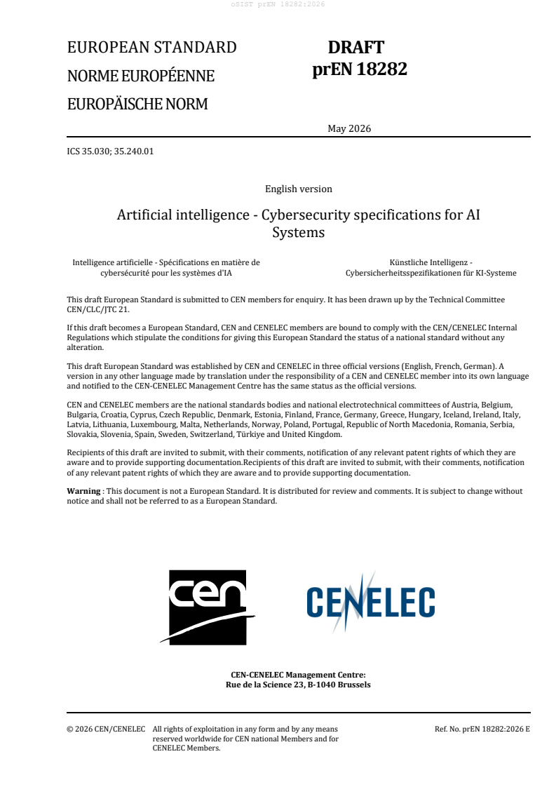 prEN 18282 prEN 18282:2026 - Page 3 preview