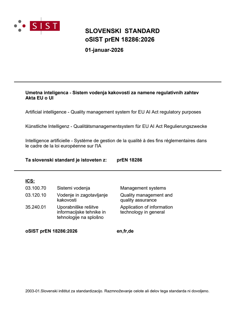 prEN 18286 prEN 18286:2026
