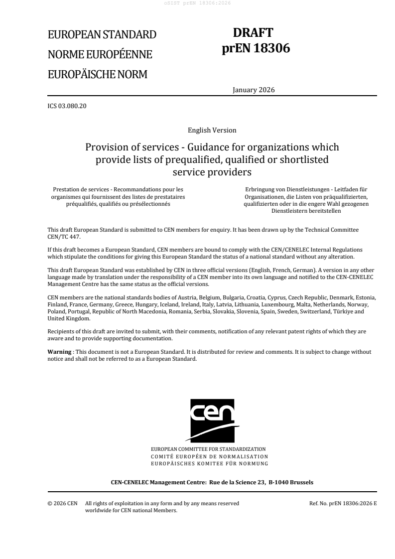 prEN 18306 prEN 18306:2026 - Page 3 preview