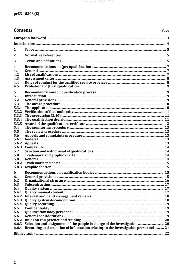 prEN 18306 prEN 18306:2026 - Page 4 preview